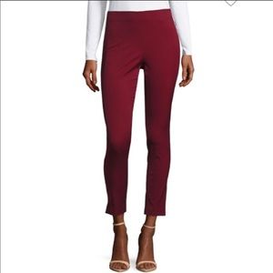 THEORY Navalane Neoteric Maroon Slim Pants 12